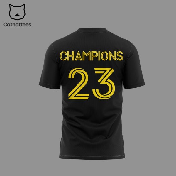 Columbus Crew Champions Shirt MLS Cup Champs Nationwide Black Adidas Logo Black Design 3D T-Shirt