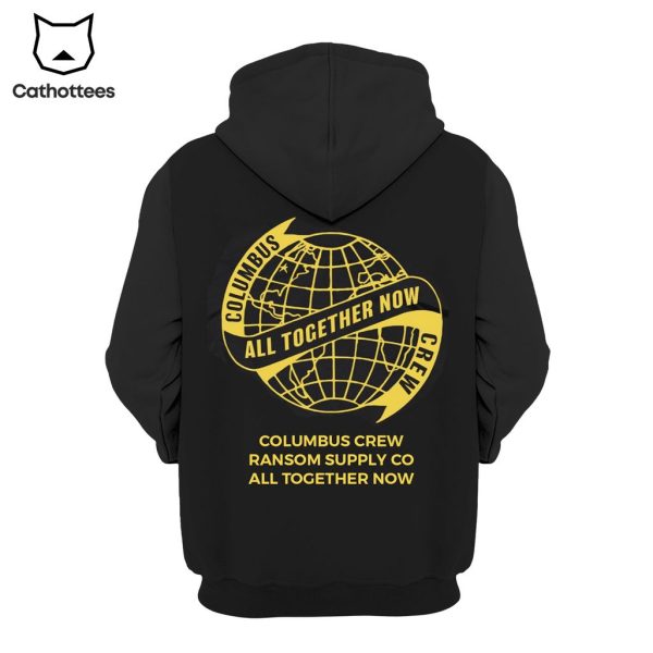 Columbus Crew Ransom Supply Co All Together Now Black Adidas Logo Design 3D Hoodie