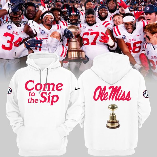 Come To The Sip Rebels Football Champions NCAA Nike Logo White Design 3D Hoodie