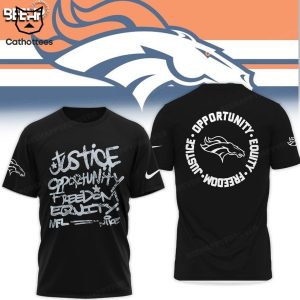 Denver Broncos Justice Opportunity Equity Nike Logo Design 3D Hoodie