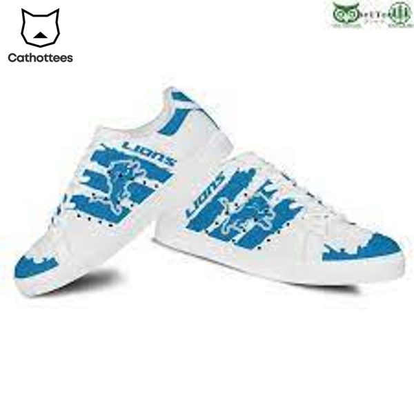 Detroit Lions Football White Blue Design Stan Smith