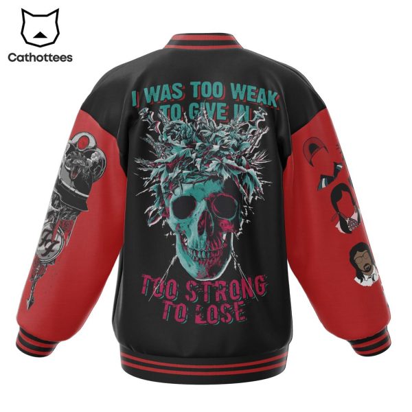 Foo Fighters Skull Black Red Design Baseball Jacket