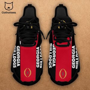 Georgia Bulldogs National Champions Black Red Design Max Soul Shoes