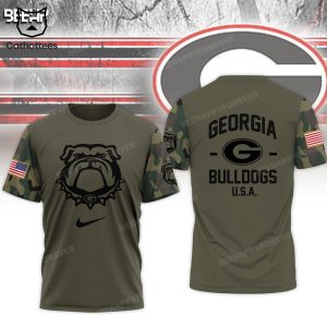 Georgia Bulldogs Veteran USA Nike Logo Design 3D  Hoodie