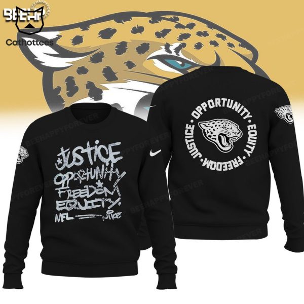 Jacksonville Jaguars Justice Opportunity Equity Nike Logo Design 3D Hoodie