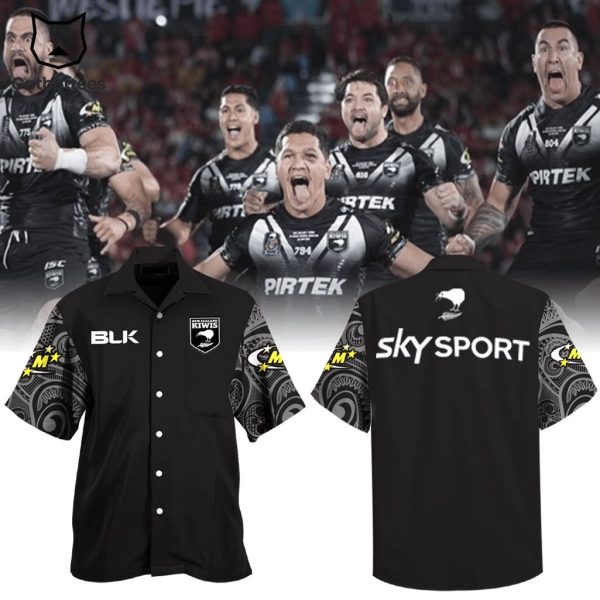 Kiwis NZRL New Zealand National Rugby League Black Design Hawaiian Shirt