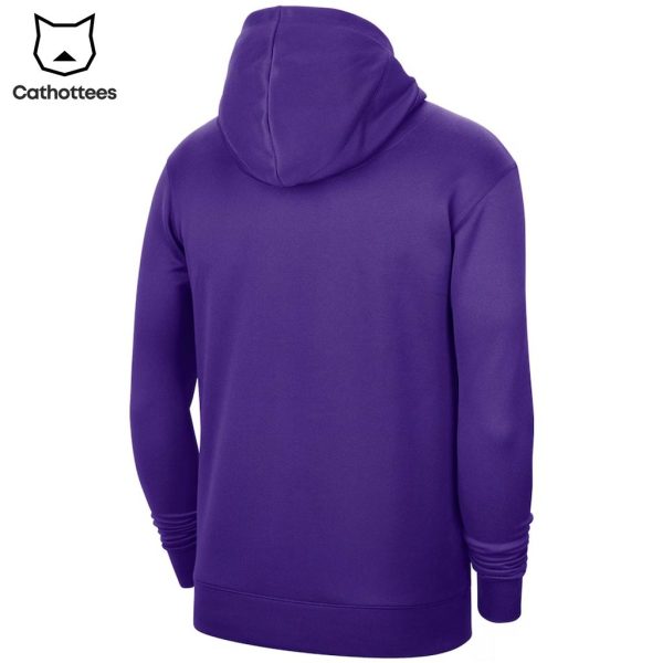 Los Angeles Lakers Baseketball  Purple Nike Logo Design 3D Hoodie