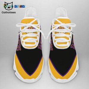 Los Angeles Lakers Black Yellow Design Max Soul Shoes