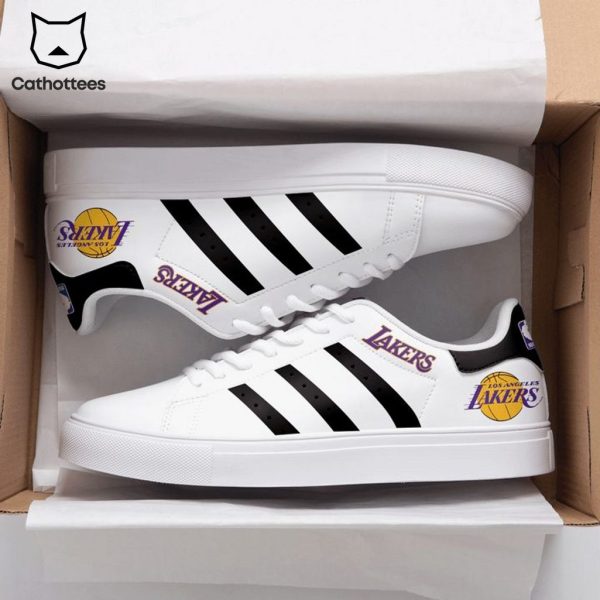 Los Angeles Lakers White Black Trim Design Stan Smith