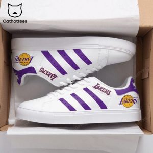 Los Angeles Lakers White Purple Trim Design Stan Smith