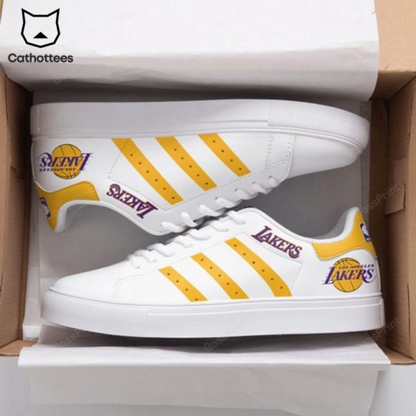 Los Angeles Lakers White Yellow Trim Design Stan Smith