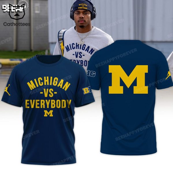 Michigan VS Everybody Logo Go Blue Design 3D Hoodie