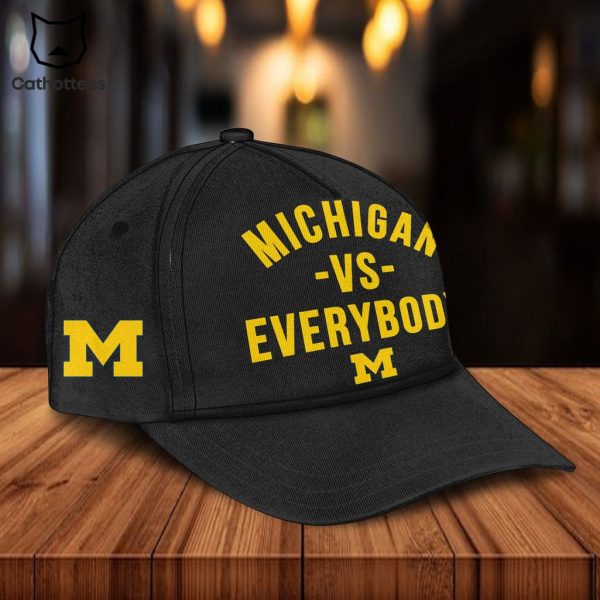 Michigan Vs Everybody Mascot Black Design Hoodie Longpant Cap Set