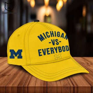 Michigan Vs Everybody Mascot Yellow Design Hoodie Longpant Cap Set