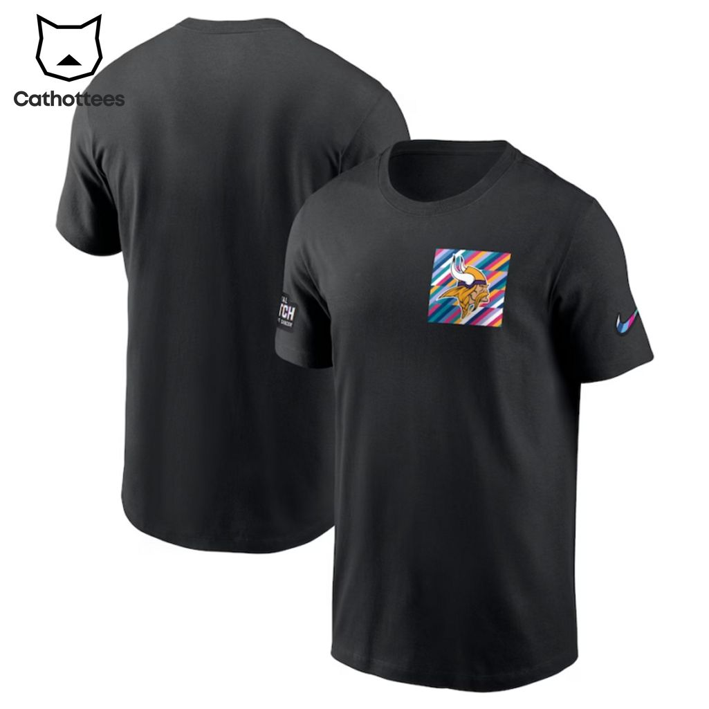 Minnesota Vikings Black Design 3D T-Shirt