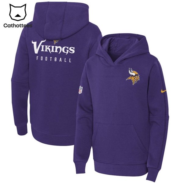 Minnesota Vikings Football Nike Logo Purple Design 3D Hoodie