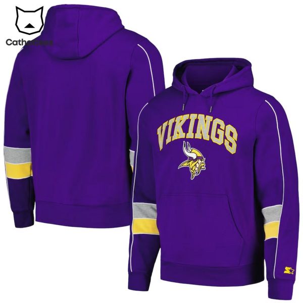 Minnesota Vikings Full Blue Design 3D Hoodie