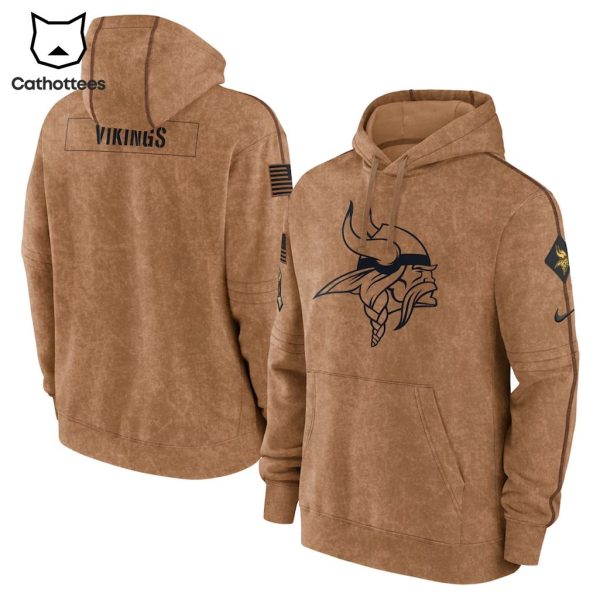 Minnesota Vikings Nike Logo Brown Design 3D Hoodie