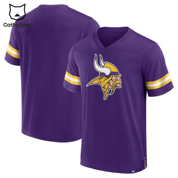 Minnesota Vikings Purple Mascot Design Baseball Jersey