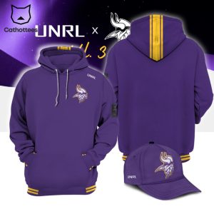 Minnesota Vikings UNRL Purple Design 3D Hoodie