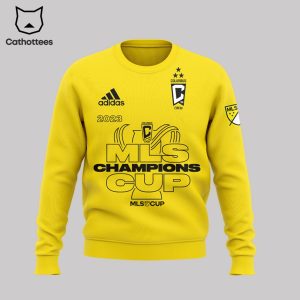 MLS Cup Champs 2023 Columbus Crew Adidas Logo Yellow Design 3D Sweater
