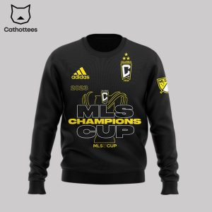 MLS Cup Champs 2023 Columbus Crew Black Adidas Logo Design 3D Sweater