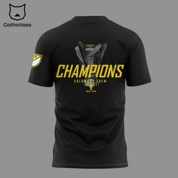 MLS Cup Champs Columbus Crew Black Design 3D T-Shirt