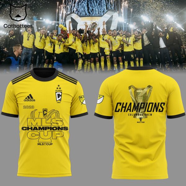 MLS Cup Champs Columbus Crew Yellow Design 3D T-Shirt