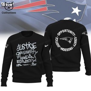 New England Patriots Justice Opportunity Equity Nike Logo Design 3D Hoodie