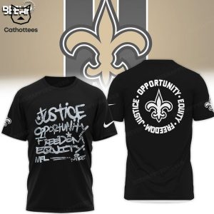 New Orleans Saints Justice Opportunity Equity Nike Logo Design 3D Hoodie