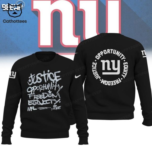 New York Giants Justice Opportunity Equity Nike Logo Design 3D Hoodie