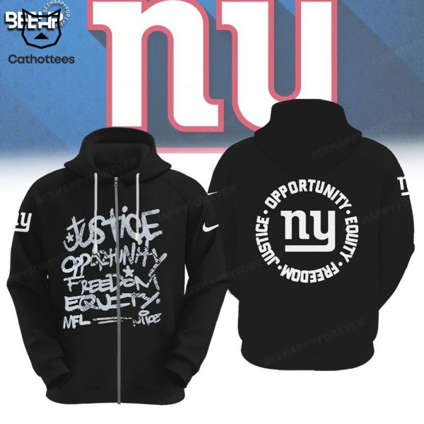 New York Giants Justice Opportunity Equity Nike Logo Design 3D Hoodie