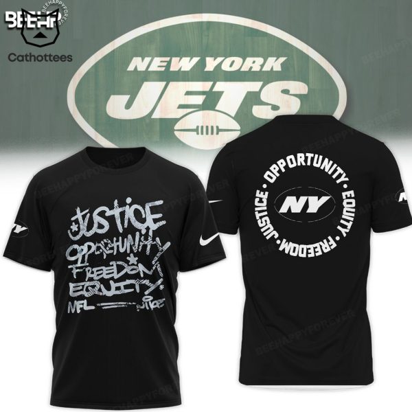 New York Jets Justice Opportunity Equity Nike Logo Design 3D Hoodie