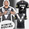 Personalized Kiwis NZRL New Zealand National Rugby League Team Logo Black Design 3D T-Shirt