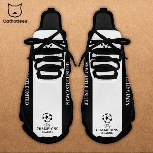 Newcastle United Black White Trim Design Max Soul Shoes