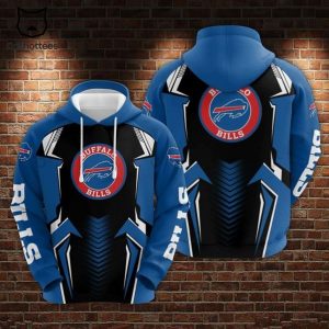 NFL Buffalo Bills Blue Black Design 3D Hoodie