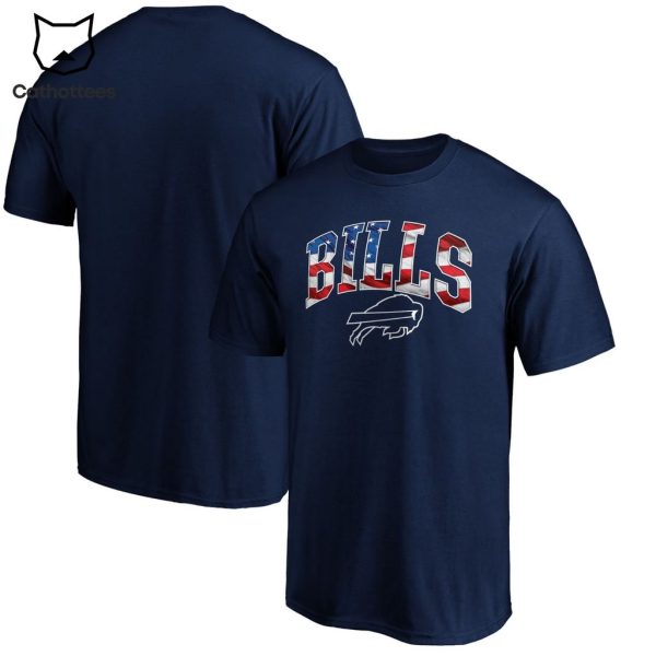 NFL Buffalo Bills Blue Design 3D T-Shirt