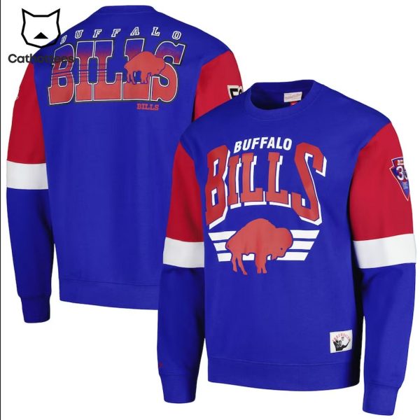 NFL Buffalo Bills Blue Mascot Design 3D Sweater
