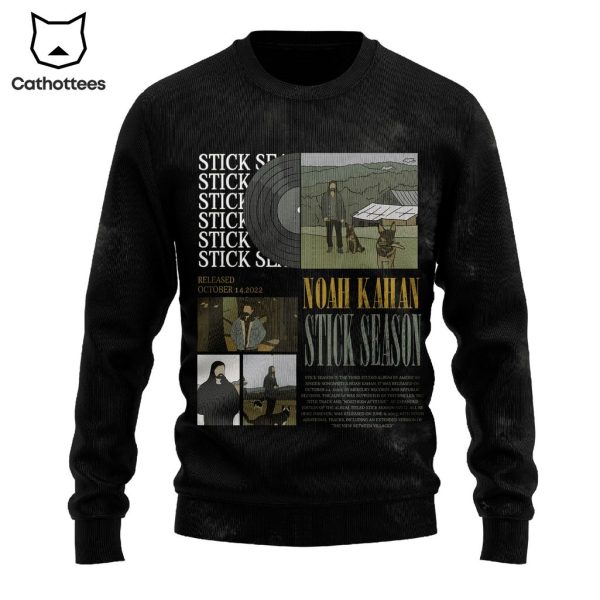 Noah Kahan Stick Season Black Design 3D Sweater