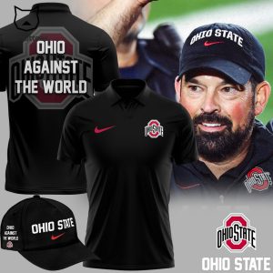 Ohio Against The World Black Nike Logo Design Polo Shirt