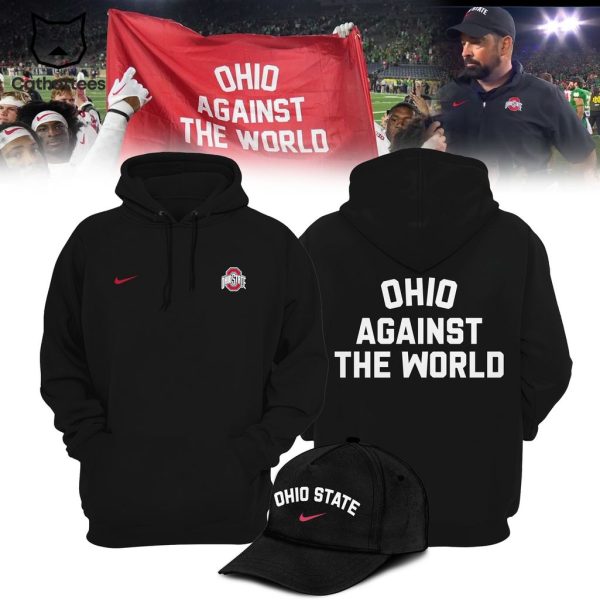 Ohio Against The World Full Black Nike Logo Design 3D Hoodie