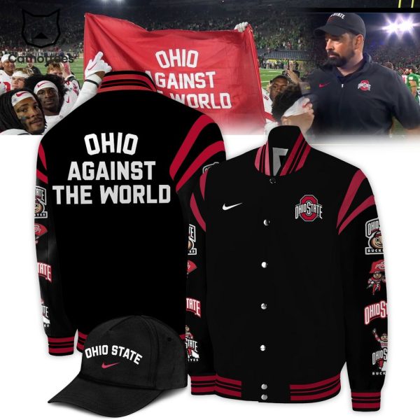 Ohio Against The World Nike Black Design Baseball Jacket