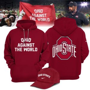 Ohio Against The World Nike Logo Full Red Design 3D Hoodie