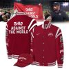 Ohio Against The World Nike Logo Red Design Baseball Jacket