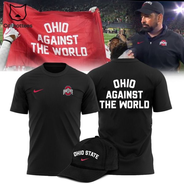 Ohio State Football Veterans Day Ohio Against The World Black Logo Design 3D T-Shirt