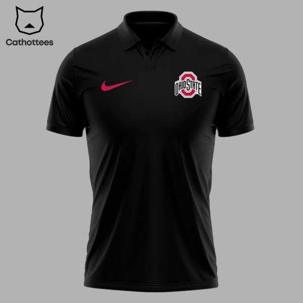 Ohio State Football Veterans Day Ohio Against The World Black Nike Logo Design 3D Polo Shirt