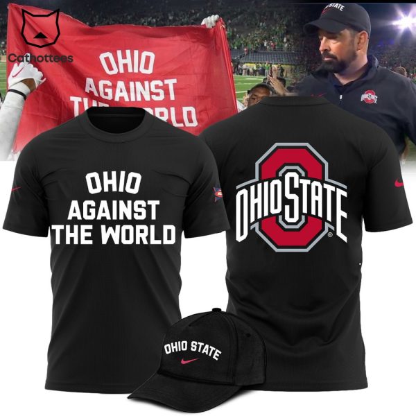 Ohio State Football Veterans Day Ohio Against The World Logo Black Design 3D T-Shirt