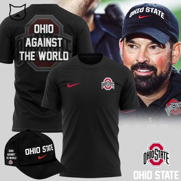 Ohio State Football Veterans Day Ohio Against The World Nike Black Logo Design 3D T-Shirt