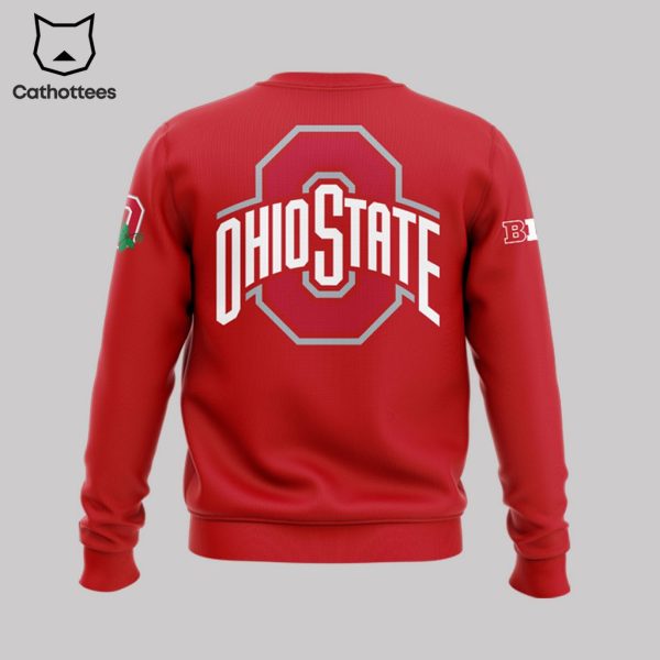 Ohio State Throwback Helmet Red Nike Logo Design 3D Sweater
