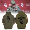 Oklahoma Football Full Red Design 3D Hoodie